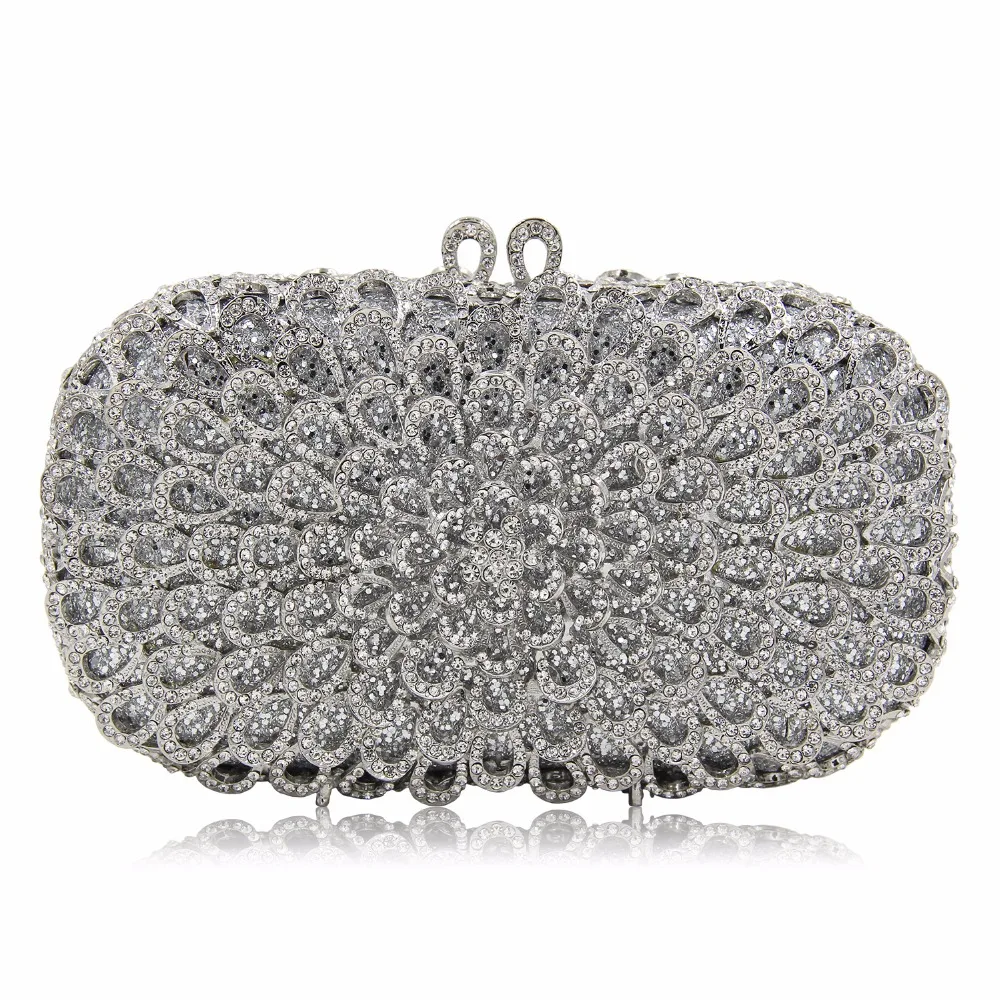 DAIWEI Luxury evening bag Crystal women party purse bags Ladies wedding
