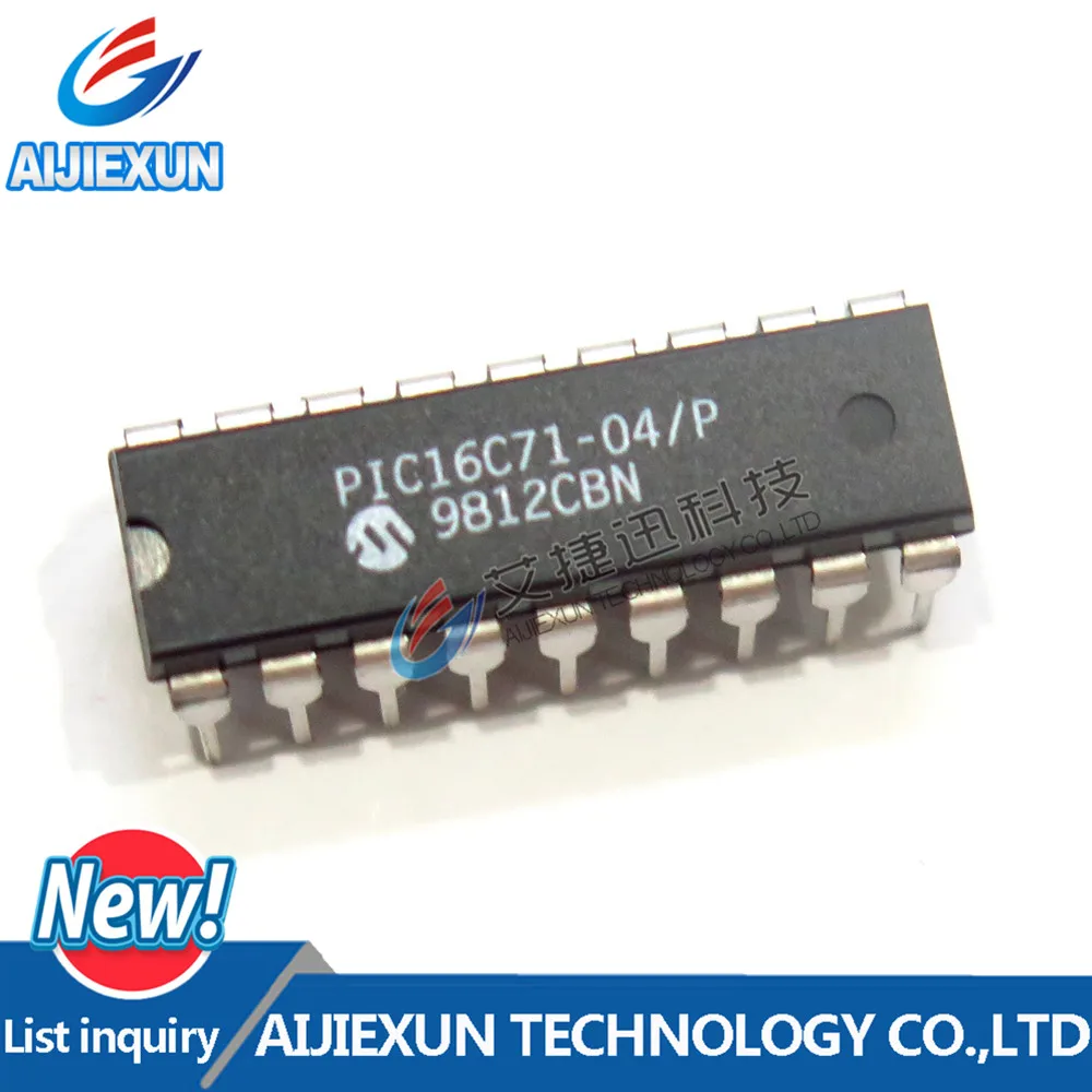 5PCS PIC16C71 04/P DIP18 8 Bit CMOS Microcontrollers with A/D Converter
