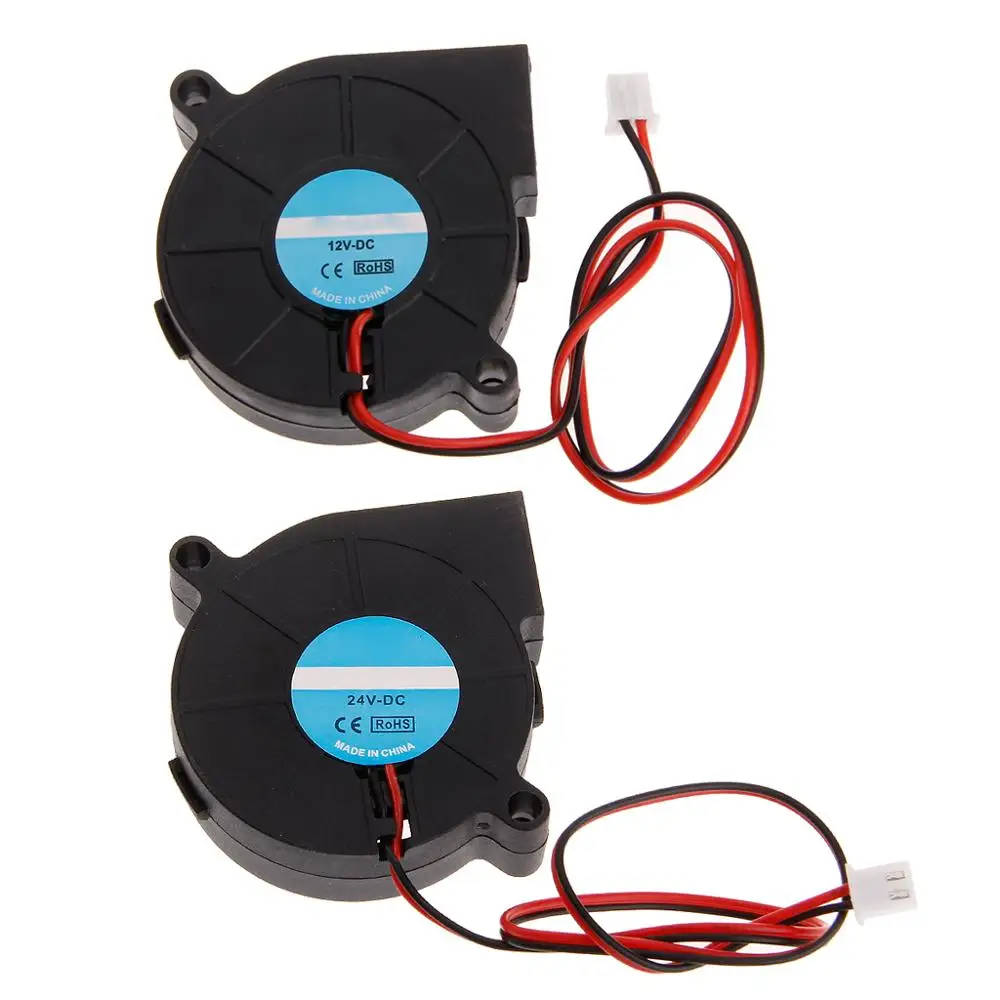 

Printer Fan 5015V 24 12 3D V 0.15A Centrifugal Fanless Bearing Sleeve for Reprap i3 DC Cooling Fan Turbo fan 5015S