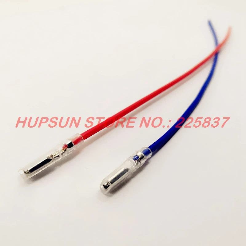 

2pc 20cm wire matching fixation pre wire harness terminal connector for push button switch accessories fittings customize length