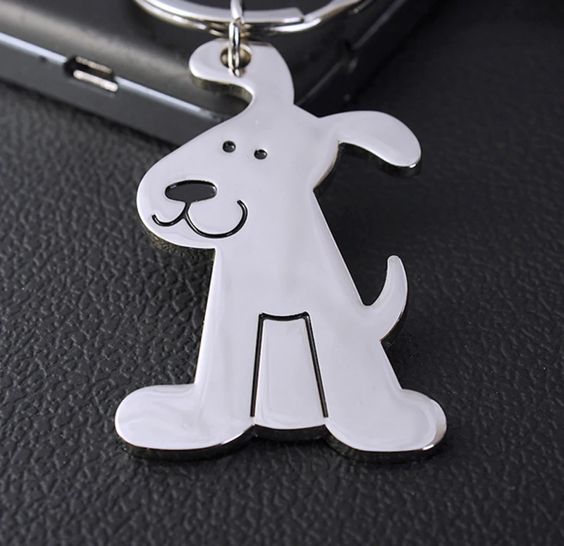 

fashion dog shaped metal key chain keychain key ring keyring hot gift