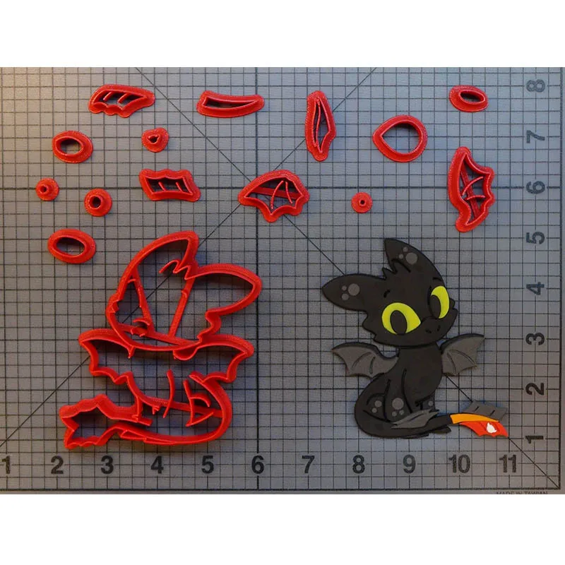 

How To Train Your Dragon Cookie Cutter Super Mario Cake Decorating Tool Custom 3D printed Biscuits Tool Cake Press Baking Mould