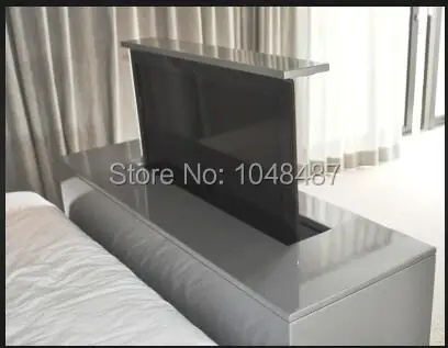 Queen/king footboard desk lift w/ bench tv lift cabinet 2 5 5 1. us 298 0 motorized vertical tv lift for 26 42