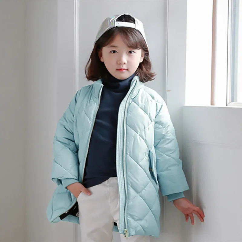 Buy Turtleneck Winter Jacket for Baby Girl 5 15 Years Girls Covered Solid color