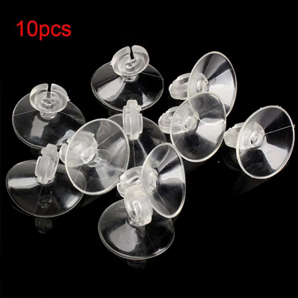 10Pcs Plastic Aquarium Fish Tank Hose Fixing Suction Cups Suckers Clips Airline Pump Tubing Fixation Suction Cup