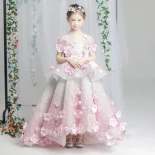Платье для мамы и дочки; Одинаковая одежда для мамы и дочки; свадебное платье для мамы и дочки; розовое платье с цветочным рисунком