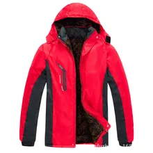 Кемпинг ветрозащитная куртка для туризма водонепроницаемые мужские зимние куртки теплые плюс хлопок флисовая куртка пальто плюс размер 3XL