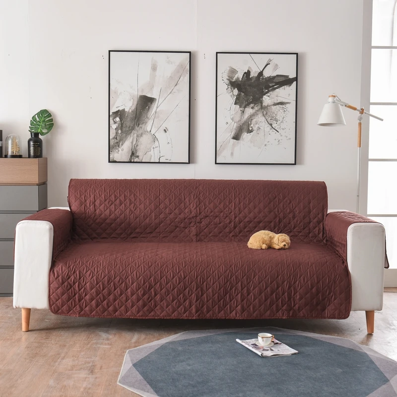 

Sofa Couch Cover Chair Throw Pet Dog Kids Mat Furniture Protector Reversible Washable Removable Armrest Slipcovers