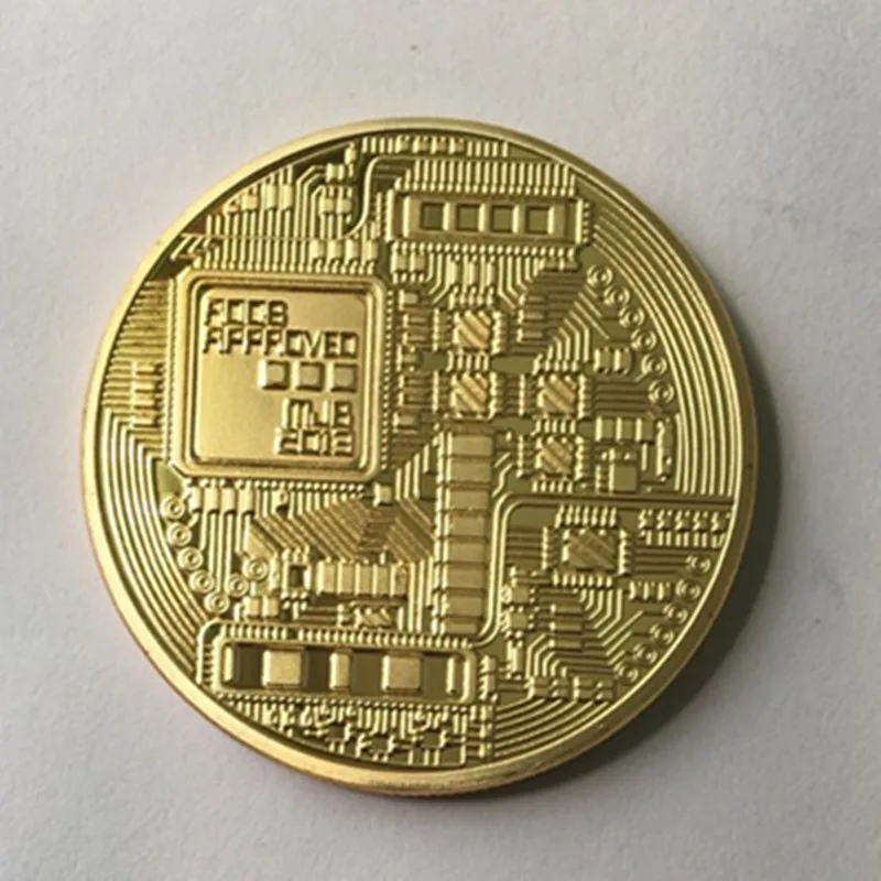 Us 202 4 8 Off 100 Pcs The Classic Btc Bitcoin 24k Real Gold Plated Badge 40 Mm Internet Theme Souvenir Collectible Decoration Coin In Non Currency - 