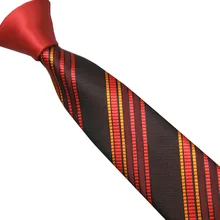 Lammulin Для Мужчин's Галстуки красный узел Contrast красный с черный/оранжевый Диагональ Полосатый галстук микрофибры узкий галстук 6 см gravatas Corbata