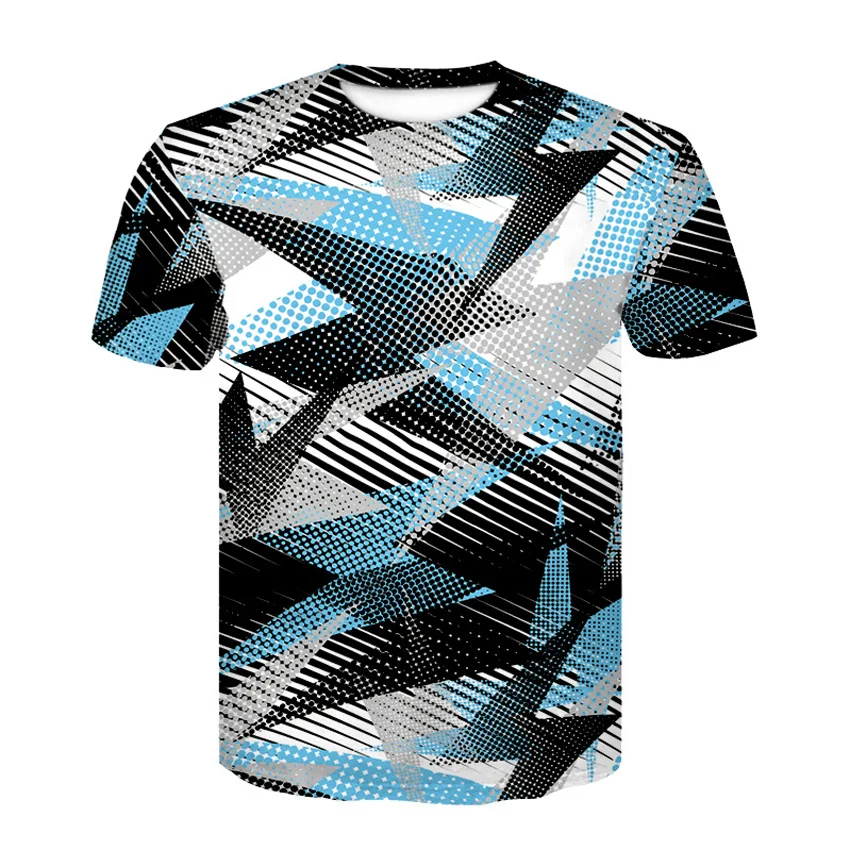 

New 2019 Stitching lattice Camouflage T Shirt Fitness Tights Quick Dry Camo T Shirts Tops & Tees Compression Shirts