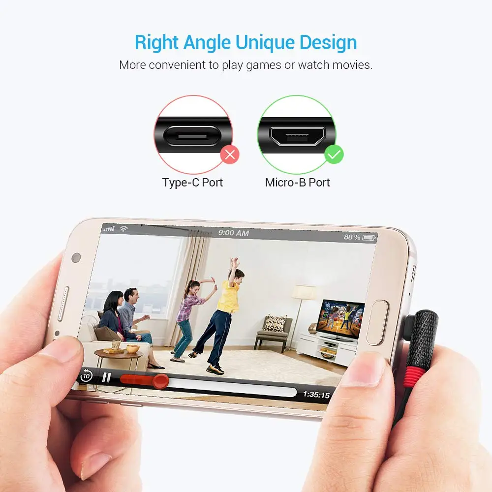 HOTNOW بيند المصغّر usb كابل سريع شحن الهاتف المحمول الروبوت كابل يو إس بي بيانات كابل الشاحن لسامسونج HTC LG للعب ألعاب