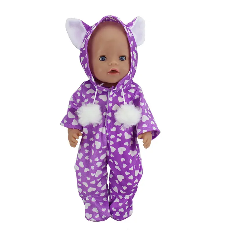 Новая кукла прыжок костюмы подходит для 43 см Zapf Baby Doll 17 дюймов Reborn Baby Doll Одежда