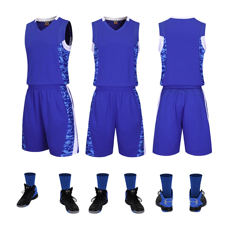 2019 New style youth custom Printing logo Basketball jersey shorts Basketball team uniform sets