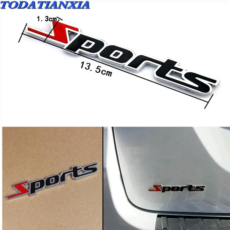 New Metal Sport Emblem Car Badge Decal Sticker