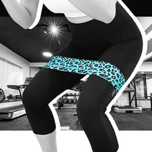 Новая эластичная лента для йоги эластичная противоскользящая леопардовая набивная лента для тренировки ног на бедрах XD88