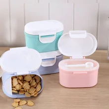 Переносной детский контейнер для сухого молока для новорожденных, закуска, герметичный органайзер для хранения, коробка для кормления, Детская Бутылочка для путешествий