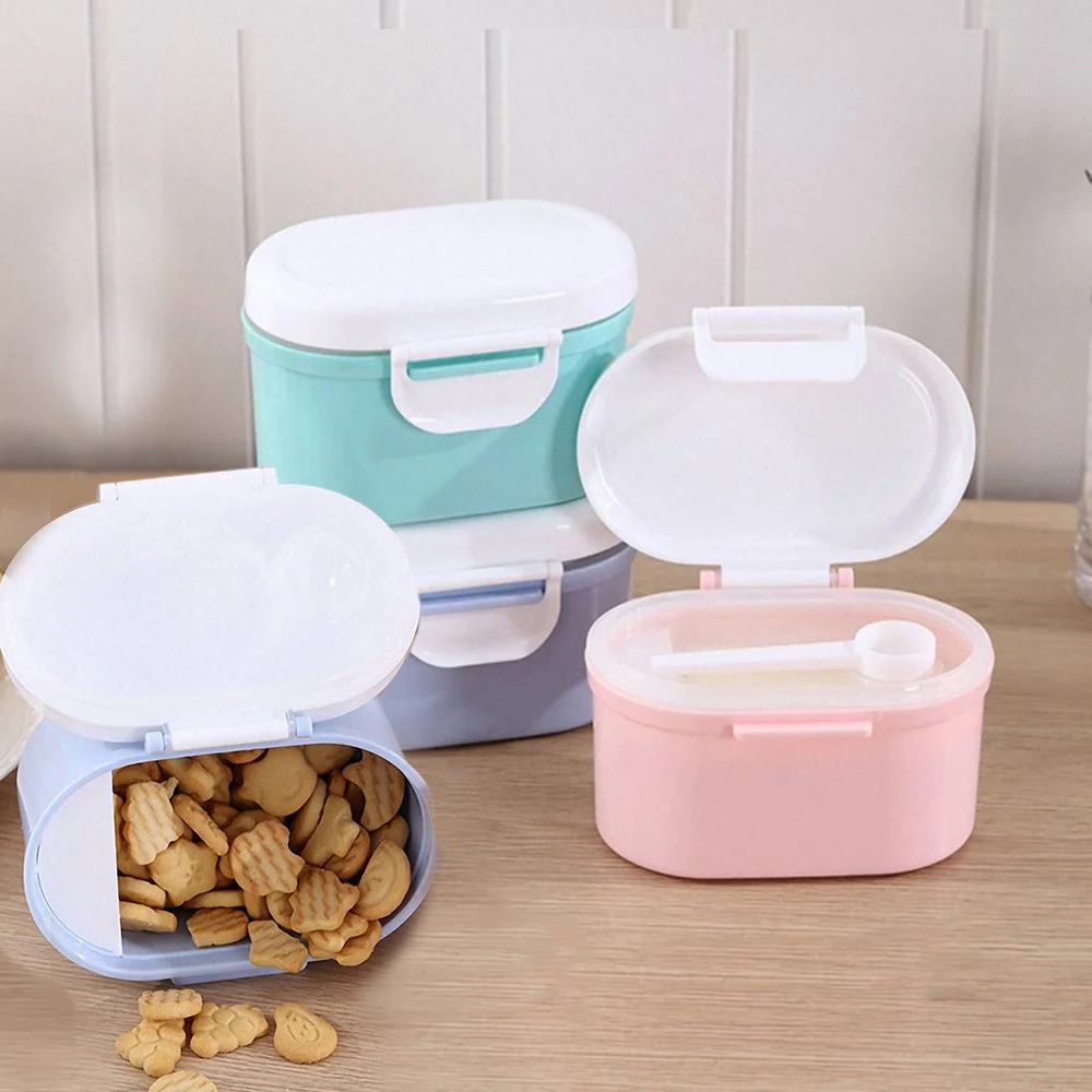 

Protable Baby Milk Powder Container Infant Newborn Snack Food Sealed Storage Organizer Feeding Box Baby Care Kids Travel Bottle