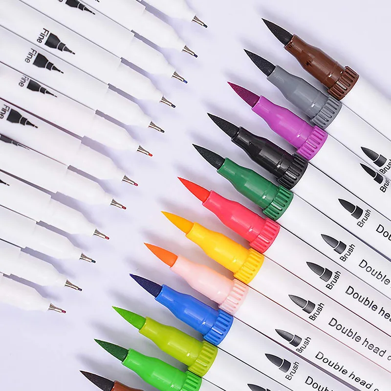 

12/24/36/48/72/100 Color Anime Markers Tipped Pen Estilografo Dibujo Colors Pen Brush Pen New Pen Markers Touch
