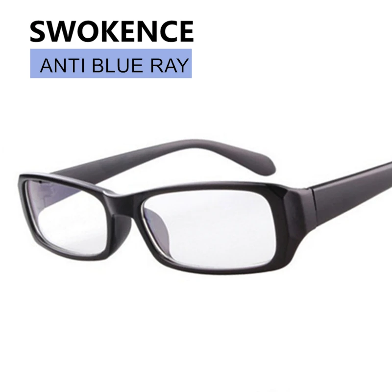 

SWOKENCE Blue Light Blocking Glasses Women Men Quality Anti Blue Ray Computer Goggles Anti-Fatigue Plain Glass Spectacles F191