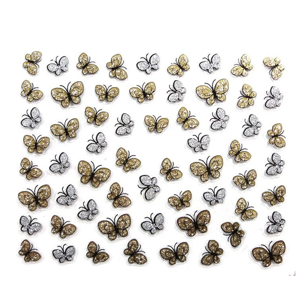 

Beautiful DIY Nail Art Sticker Sweet Butterfly Nail Sticker Color Coffe Gray Nail Polishing Decoration Drop Shipping