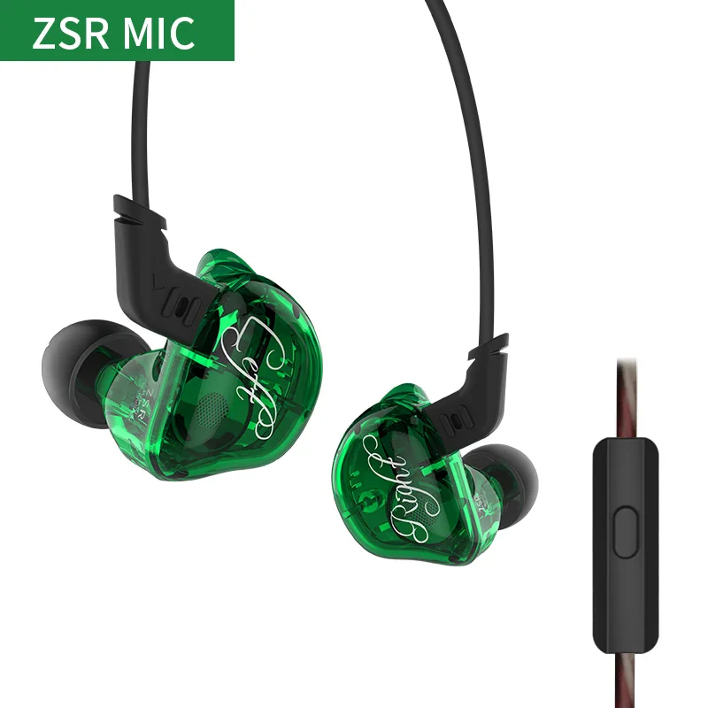 Goede 2018 nieuwste KZ ZSR 2DD 4BA Oortelefoon 6 eenheden Driver Hifi Hybird Hoofdtelefoon In Ear Monitors Sport Afneembare Headset voor iphone