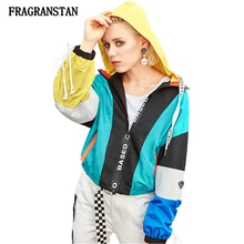 Женская весенне-осенняя модная новая куртка с капюшоном Женская Повседневная Свободная куртка высокого качества в консервативном стиле верхняя одежда JQ590