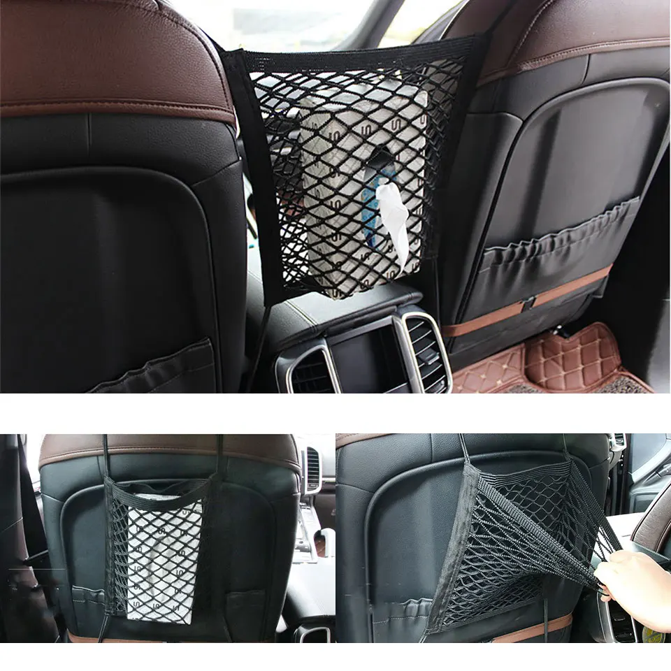 Cargo Net Rear Seat Divider Net Dog Car Barrier for Toyota 4Runner 2010-20 Black