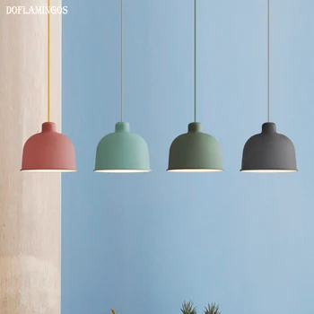 

NEW Colorful Nordic Modern Hanging & Pendant Lights E27 Pendant Lamp Light Fixtures 110V 220V for Personality Decor Suspension