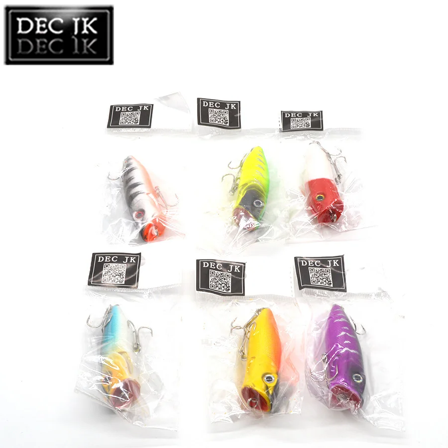12PCS Poper Hard Artificial Laser Fake Bait Jerkbait Swimbait Lure For Fish Trolling Hooks Fishing Lures Sea Tackle Topwater (8)