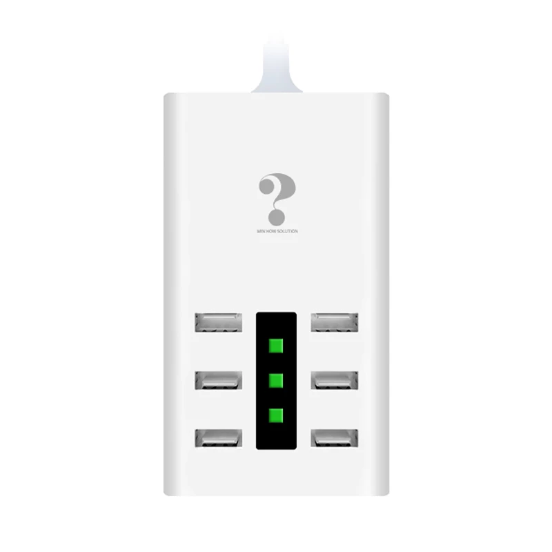 ?WENHAO 7.2A 6 Port Usb Charger Power 36W Charging Station For Iphone Ipad Samsung Huawei Xiaomi Dv Ac Adapter(Eu Plug) | Электроника