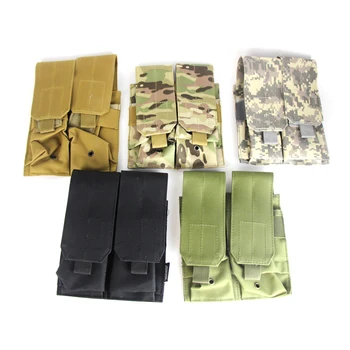 

Tactical Nylon Dual Double Hunting Pouch Waist Bag Magazine Pouch Drop Utility Pouch Belt Bag Reloader Pouches Accessory Bags