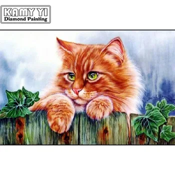 

5D DIY Diamond mosaic diamond embroidery Lying on the wall of the cat mbroidered Cross Stitch Home decoration Gift