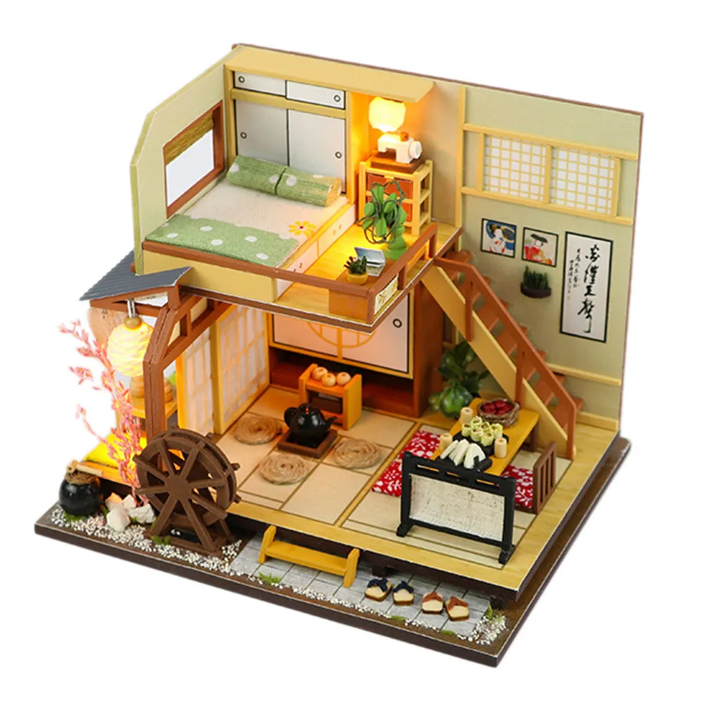 Diy Doll House Furniture Miniature Forest Holiday Anese Style Diy Doll House Furniture Miniature Forest Holiday Anese Style With Led Children S Wooden Gift Toy