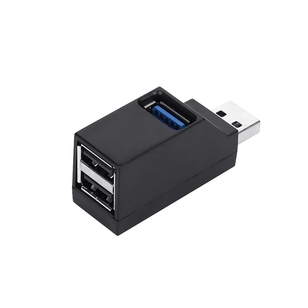

Portable 3 Port USB Hub Mini USB 2.0 High Speed Hub Splitter For PC Notebook Laptop