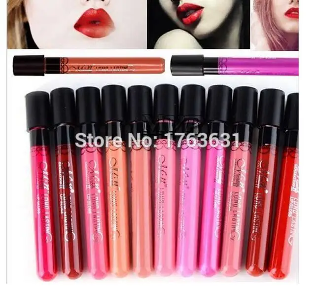 200 шт. Penjualan panas матовый блеск для губ beludru kualitas tinggi tahan air tahan lama lipgloss Warna seksi mc lipstik бесплатно