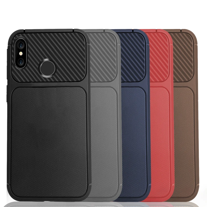 

For Xiaomi Mi 8 Case Silicone Case Reticulated carbon fiber Soft Phone Shockproof Case for Xiaomi Mi8 lite Shell Phone Cover