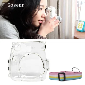 

Gosear Protective Case Cove Skin Shell with Shoulder Strap for Fuji Fujifilm Instax Camera Mini 9 8 8 Instant coque fundas capa