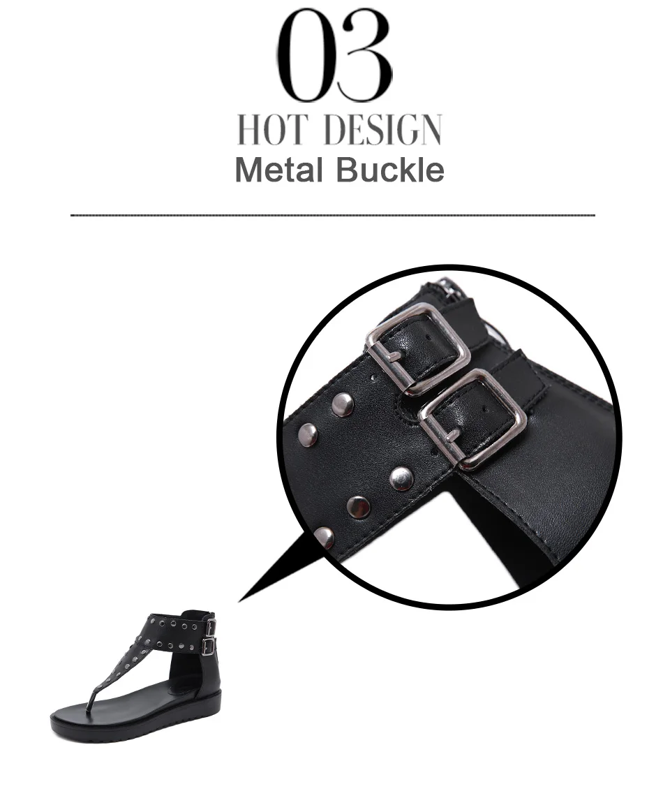 T-strap bukle sandals 