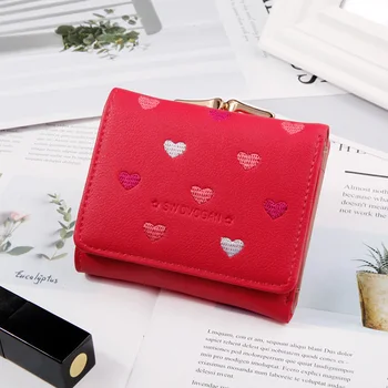 

Women Heart Pattern Wallet Multi-card Hand Holding Purse Credit Card Holder Organizer Best Sale-WT
