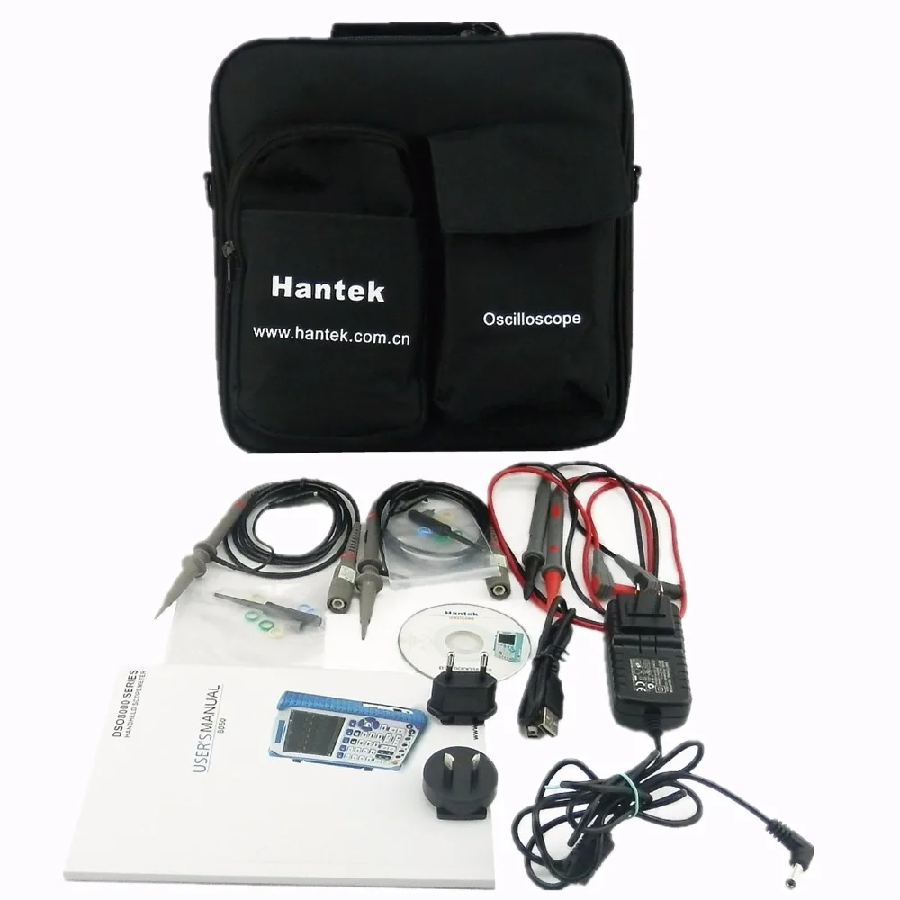 Ручной цифровой осциллограф Hantek DSO8060 2 канала 60 МГц мультиметр/анализатор