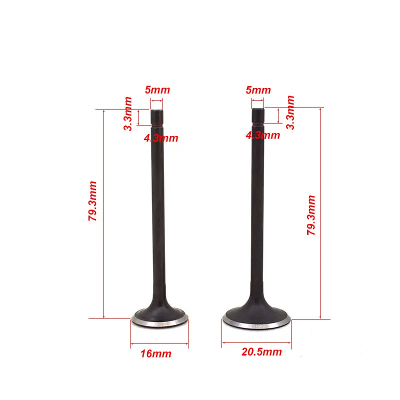 

Motorcycle Engine Valve Intake Exhaust Stem Valve For Honda DIO50 DIO 50 TODAY50 TODAY 50 GFC50 GFC 50 50cc Engine Spare Parts