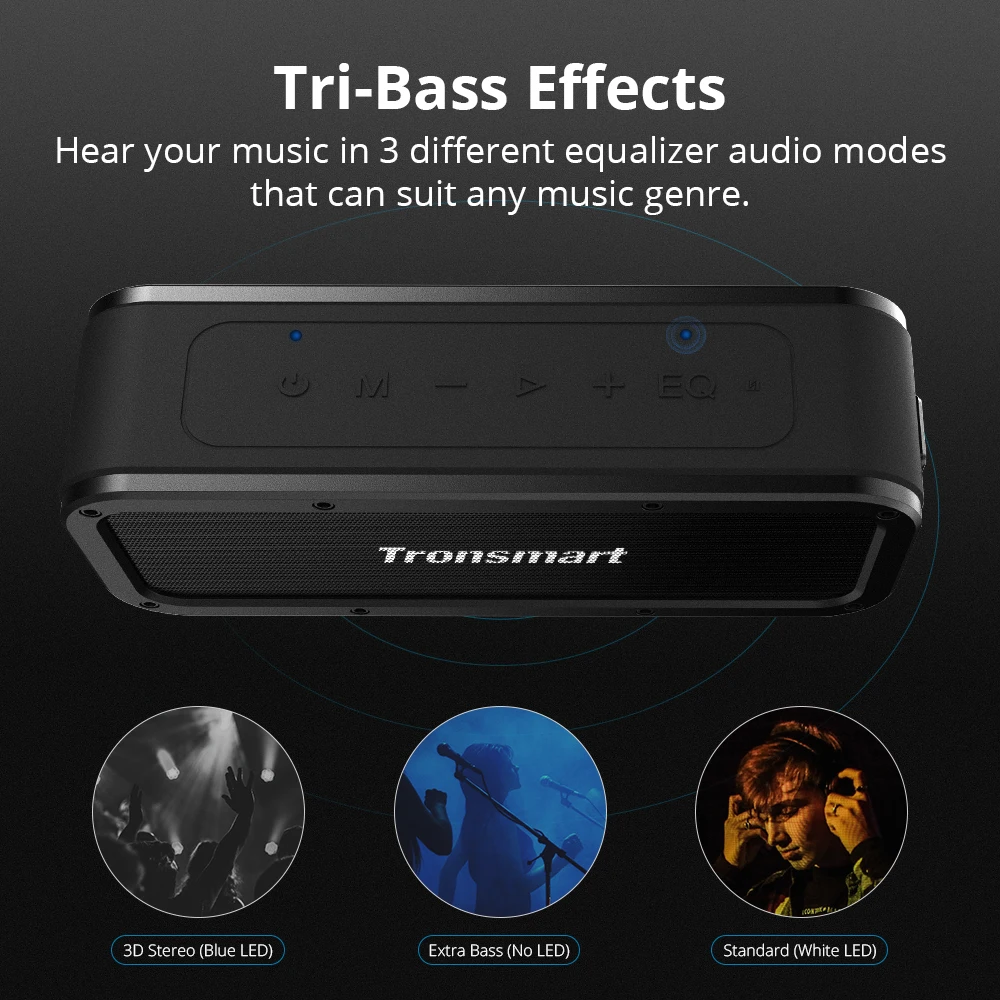 Tronsmart Force Беспроводная Колонка Мощностью 40Вт с Поддержкой Bluetooth 5.0 Защитой от Воды