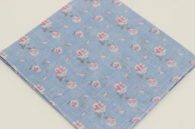 Женский, мужской, Детский носовой платок из хлопка /partysu style с принтом розы 30 см/много использования - Цвет: 2