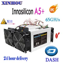 ASIC комбайн Innosilicon A5+ Dashmaster 65Gh/s 1500 Вт X11 шахтера более экономичным, чем A7 A5 A9 antminer D5 D3 Z9 S9 Байкал G28
