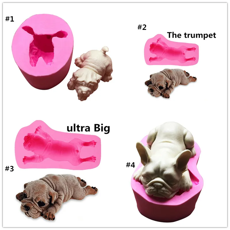 

Gadgets - Very large 3D Shar Pei Mousse Cake Mold, 3D soap mold of a puppy mold of the dog molds silicone animals mould