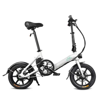

2019 New Arrival Electric Bicycle 14 inch D3 Folding Moped Electric Bike Inflatable Rubber Tire with Disc Brake FIIDO System