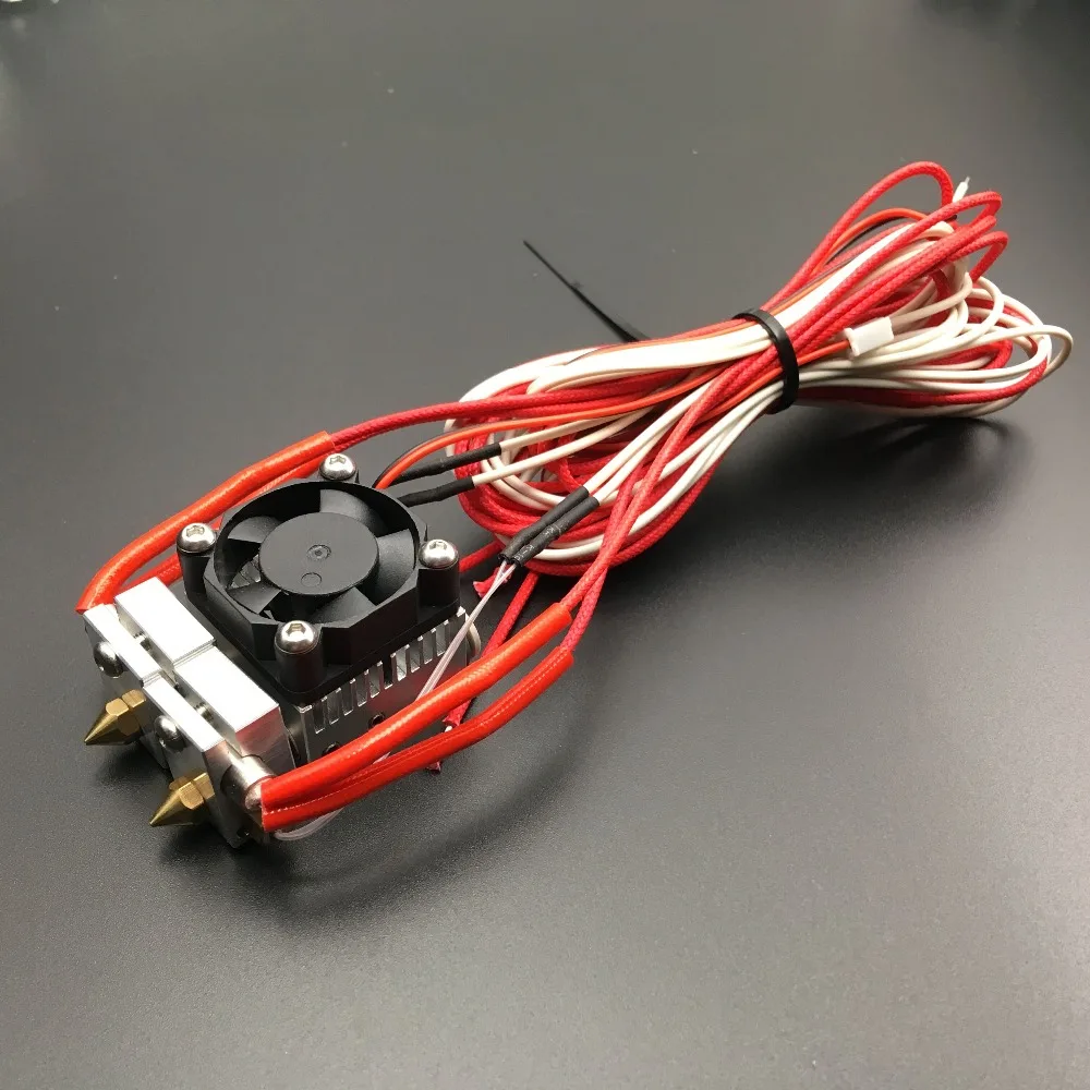 

1Set 2 In 1 Out V6 Chimera+ plus extruder Multi-Extrusion Color j-head HotEnd kit with M3 screw on NTC 3950 Thermistor
