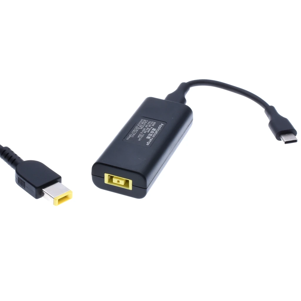 Carregador de Alimentação Conector para Lenovo Usb tipo c Macho Conversor Adaptador Dell hp Asus Portátil 20v 2.25a Plugue Quadrado Fêmea dc 2 High Quality Renovação da Casa