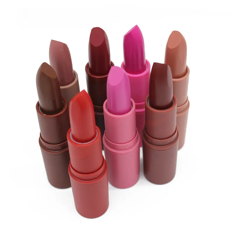 7 Colors Bullet Lipstick Matte Lip Gloss Non-stick Cup Lipstick Waterproof Long-lasting Moisturizing Lip Portable Smooth Soft